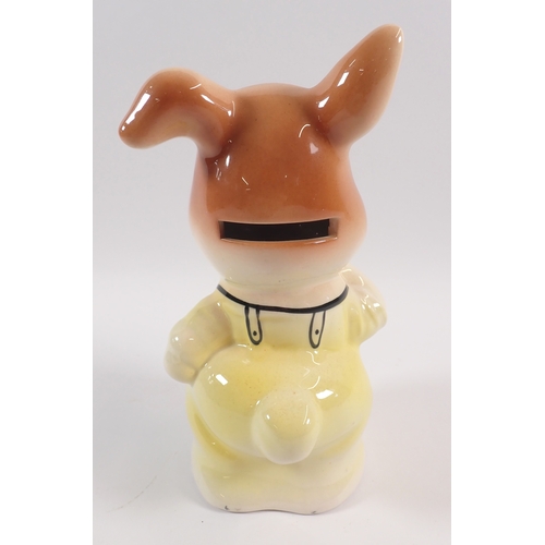 20 - A vintage novelty rabbit money box, 18cm