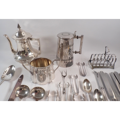 230 - A box of silver plated cutlery etc.