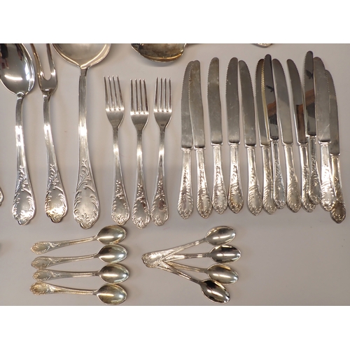 238 - An Italian plated cutlery set - 51 pieces