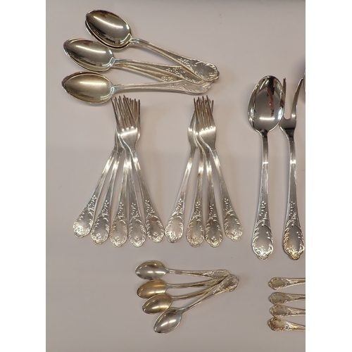 238 - An Italian plated cutlery set - 51 pieces