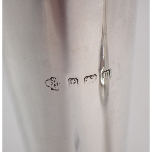 257 - A pair of silver spill vases by William Hutton & Sons Ltd, Birmingham 1899, 14cm tall