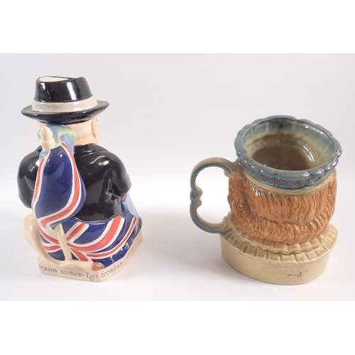 26 - A Kevin Francis Churchill Toby jug and a Kingston Pottery Elizabeth I character jug