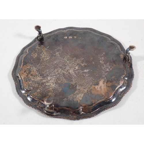 264 - A Georgian silver salver by Richard Rugg I, London 1771, 20.5cm diameter, 357g
