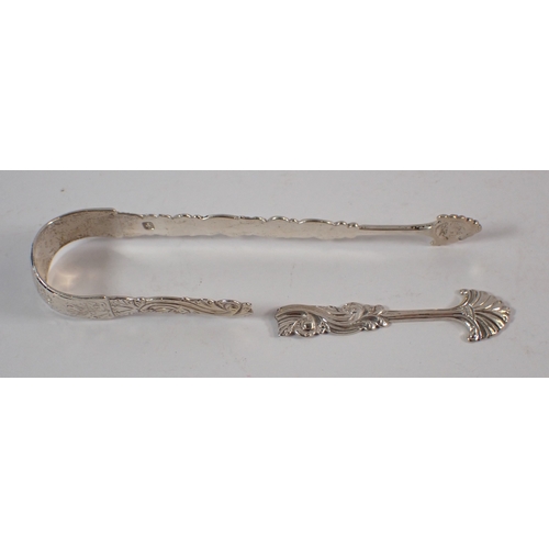 268 - A scrap silver pair of sugar tongs, 42g
