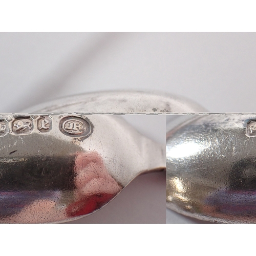 278 - A silver Queen Victoria commemorative spoon, two silver golf spoons and a silver anointing style spo... 