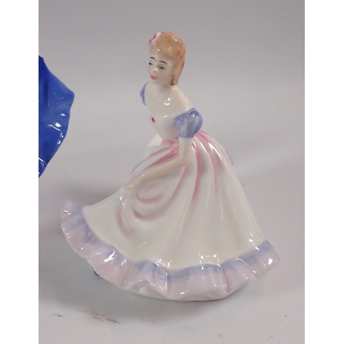 29 - A collection of seven miniature Royal Doulton figures including HN3214, 3218, 3215, 2995, 3876, 2340... 