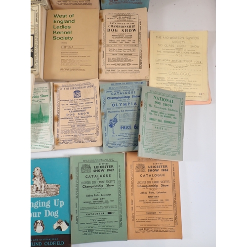 603 - A good quantity of Dog Show ephemera from the 1960's including Crufts show catalogues, Championship ... 