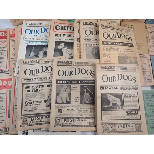 603 - A good quantity of Dog Show ephemera from the 1960's including Crufts show catalogues, Championship ... 