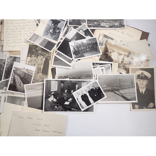 610 - A collection of military interest photographs, negatives from C.O.T.S office Alexandria etc