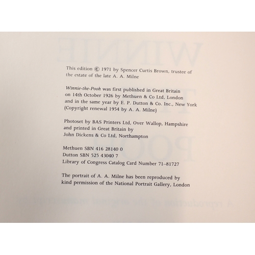 629 - Winnie the Pooh by A A Milne, a folio reproduction of the original manuscript 1971