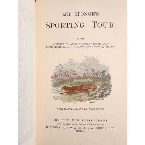 631 - Mr Sponge's Sporting Tour by R S Surtees, hand coloured illustrations by John Leech