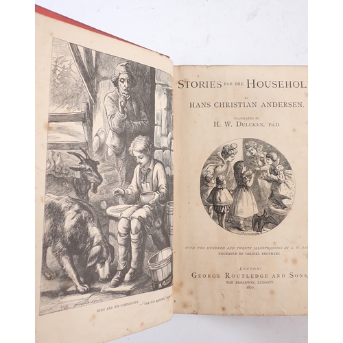 632 - Stories for The Household by Hans Christian Anderson, translated by H.W Dulcken PHD, illustrated by ... 