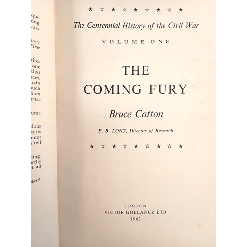 636 - A set of three first edition books - The Centennial History of the Civil War by Bruce Catton publish... 