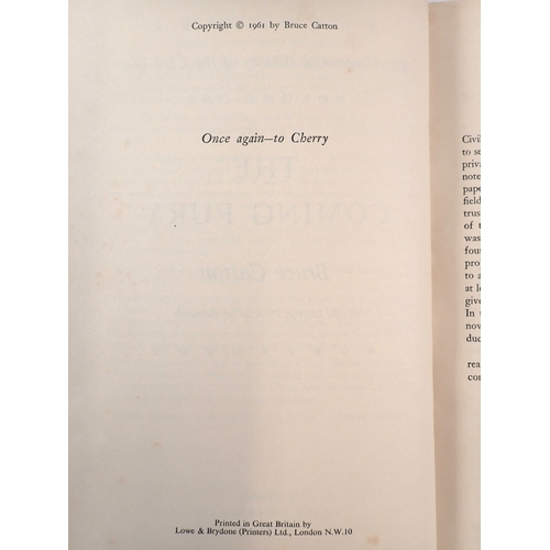 636 - A set of three first edition books - The Centennial History of the Civil War by Bruce Catton publish... 