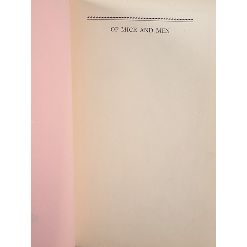 642 - Of Mice and Men by John Steinbeck, first edition 1937, dust jacket slightly stuck to back of book