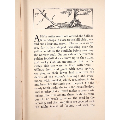 642 - Of Mice and Men by John Steinbeck, first edition 1937, dust jacket slightly stuck to back of book