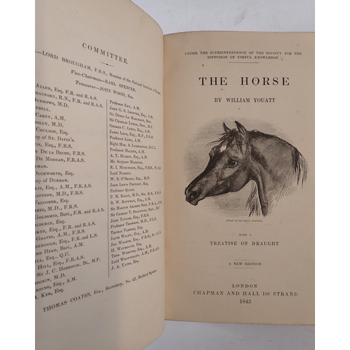 646 - The Horse with a Treatise of Draught by William Youatt 1843 plus people with Long Ears A Practical G... 