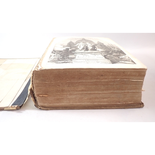 653 - A bound 'The Illustrated London News, vol. 30 Jan-June 1857' collection of newspapers