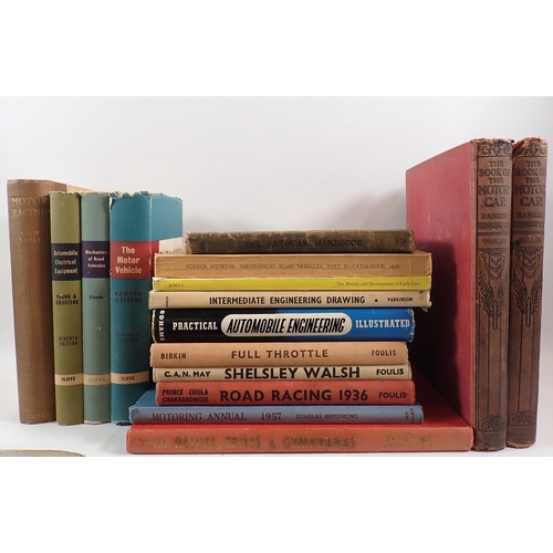 658 - A collection of motor racing books including Road Racing 1936, Foulis, Motor Racing by S.C.H Davies