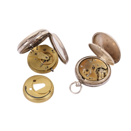 209 - Two vintage silver cased pocket watches. By Thomas Russell & Son, Liverpool, and Read & Son, Coventr... 