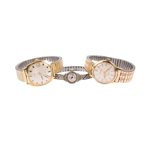 212 - Three assorted wristwatches. Comprising Heliosa 17 rubis incabloc, Ronet 17 jewels, these two with e... 