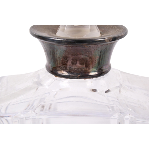 29 - A group of silver and silver mounted items. Including a christening cup with engraved initials, deca... 