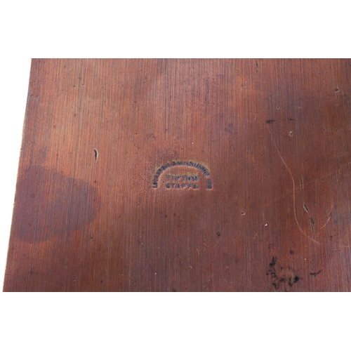 235 - A Lockerbie & Wilkinson Ltd Tipton penny slot brass toilet cubicle lock. Having a Vacant/Engaged sli... 