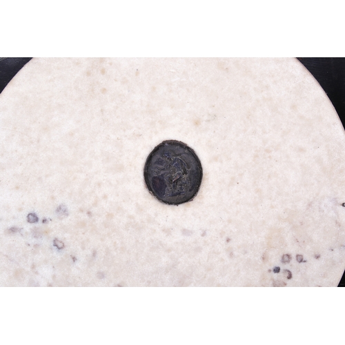 238 - Edward William Wyon (1811-1885), two Victorian carved marble plaques held within  gilt ornate frames... 