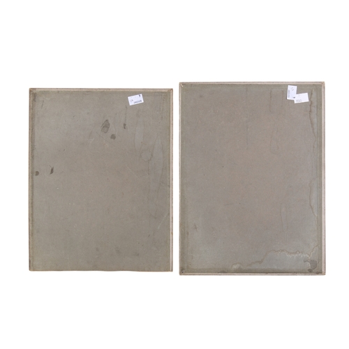 332 - Two early 20th century oil on boards. Both unsigned, but likely by the same artist, one depicting a ... 
