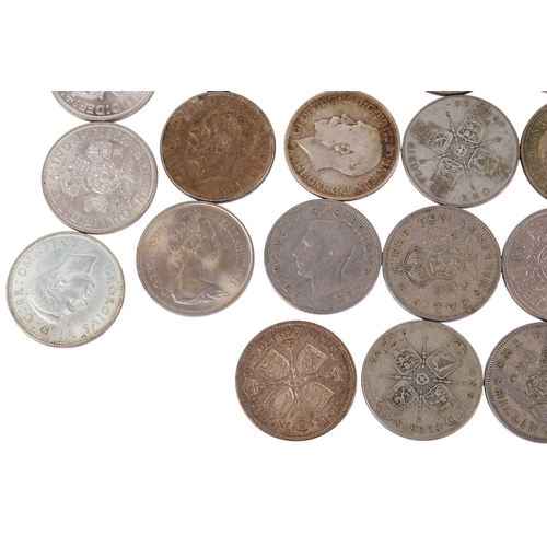 99 - A collection of 24 florin coins, dated from 1915 to 1968.