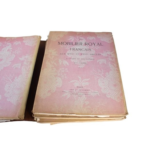 485 - Book: Emile Moliner, Le Mobilier royal Français XVIIe et XVIIIe siècles. Histoire et Description. Pu... 