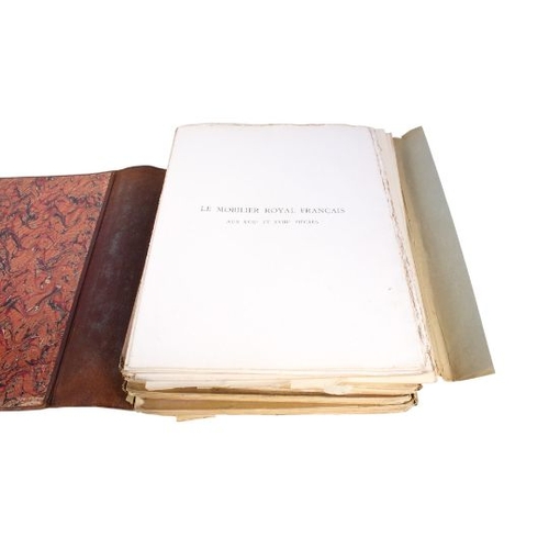 485 - Book: Emile Moliner, Le Mobilier royal Français XVIIe et XVIIIe siècles. Histoire et Description. Pu... 