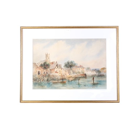 325A - William Herbert Allen (1863 - 1943) watercolour 'Dartmouth Arms'. Monogram (lower left), 51cm x 35cm... 