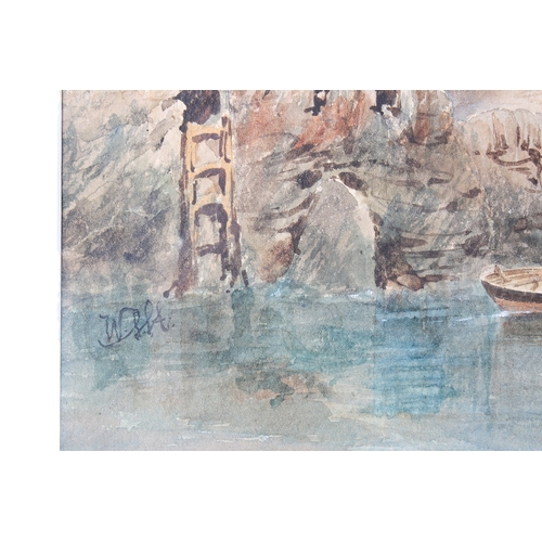 325A - William Herbert Allen (1863 - 1943) watercolour 'Dartmouth Arms'. Monogram (lower left), 51cm x 35cm... 