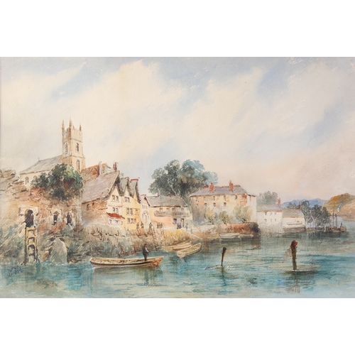 325A - William Herbert Allen (1863 - 1943) watercolour 'Dartmouth Arms'. Monogram (lower left), 51cm x 35cm... 