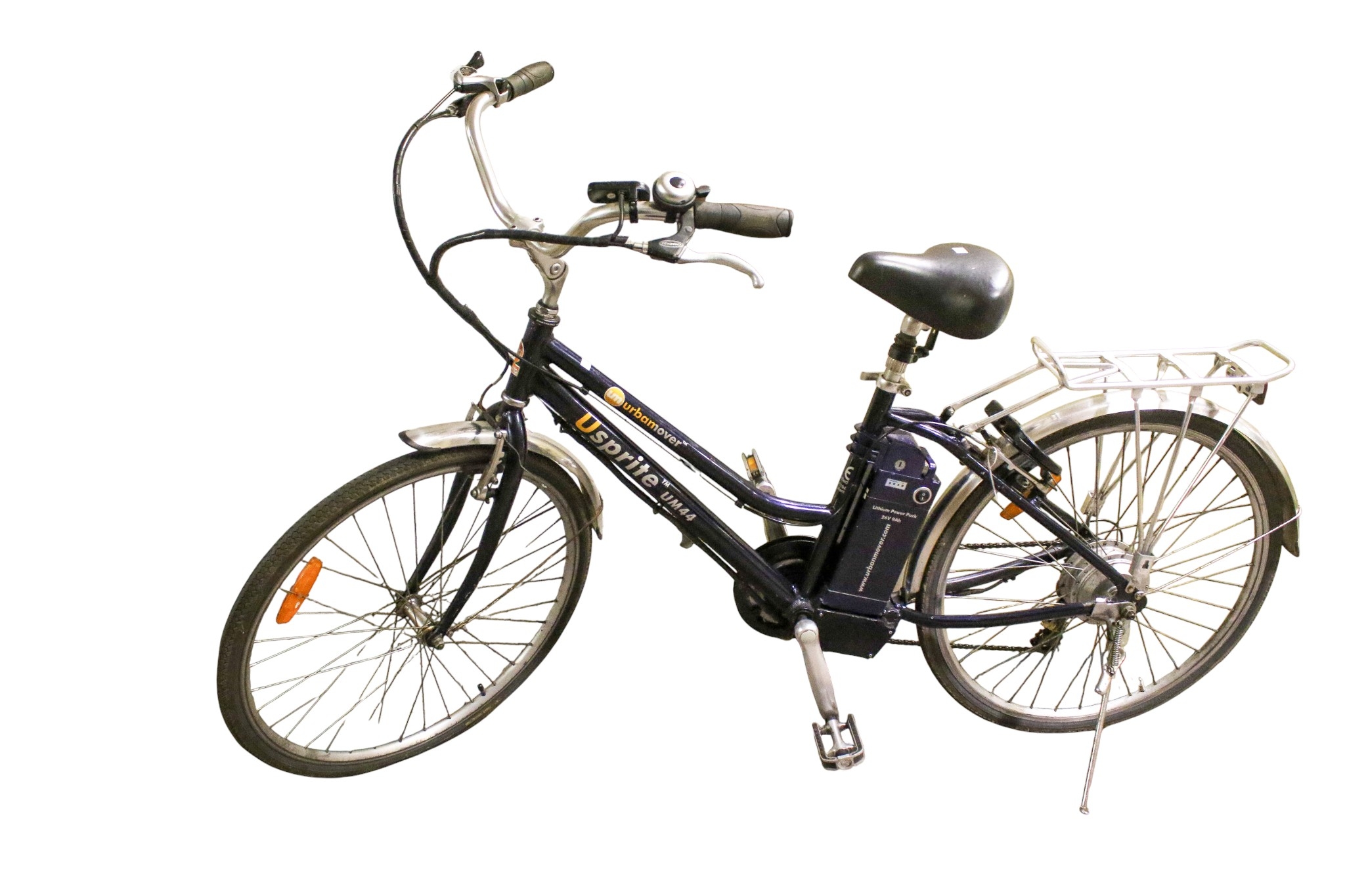 An Urban Mover U Sprite UM44 women's bicycle with an electric motor ...