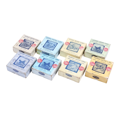 112 - Eight boxed Primus Junior Lecturers' Series Magic Lantern Slide sets. To include; 'Birds' 752 Chap.I... 