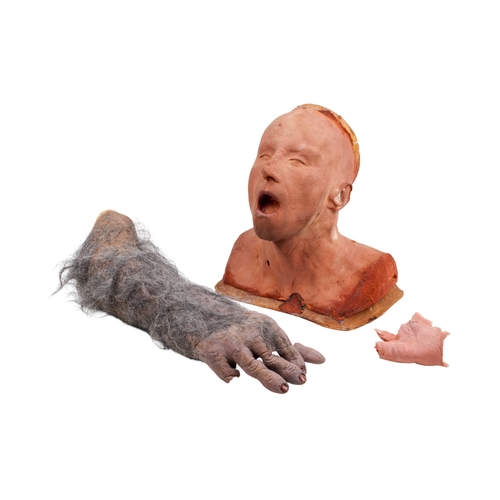 167 - Christopher Tucker (1941-2022). A foam and fibreglass bust and a gorilla arm.  Christopher Tucker wa... 