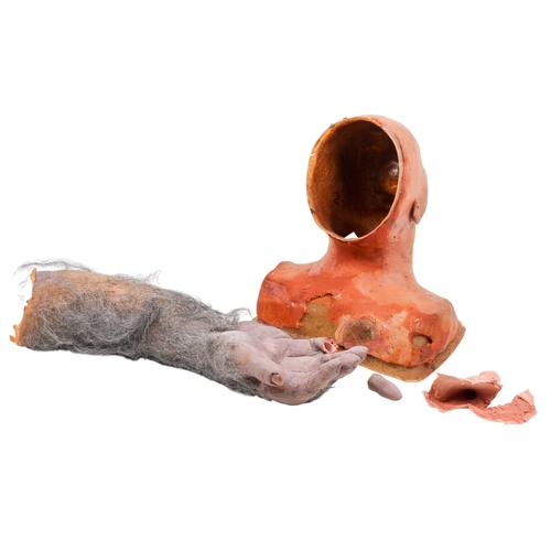 167 - Christopher Tucker (1941-2022). A foam and fibreglass bust and a gorilla arm.  Christopher Tucker wa... 