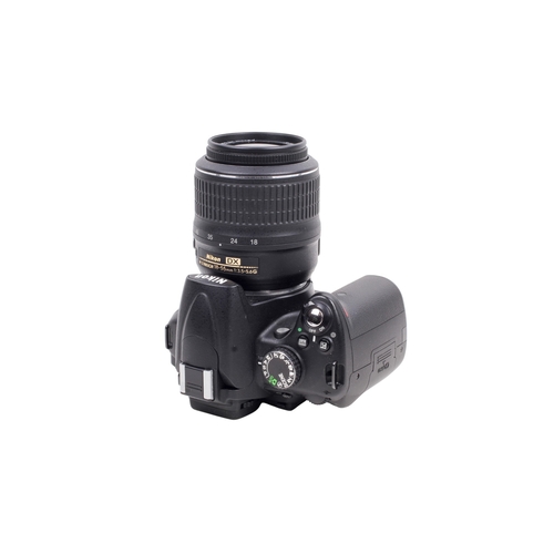 68 - A Nikon D5000 Digital SLR camera outfit. Powers on and shutter working. With two lenses; a Nikon 18-... 
