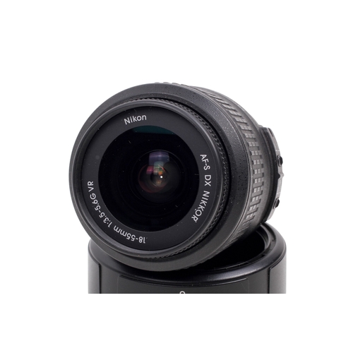 68 - A Nikon D5000 Digital SLR camera outfit. Powers on and shutter working. With two lenses; a Nikon 18-... 