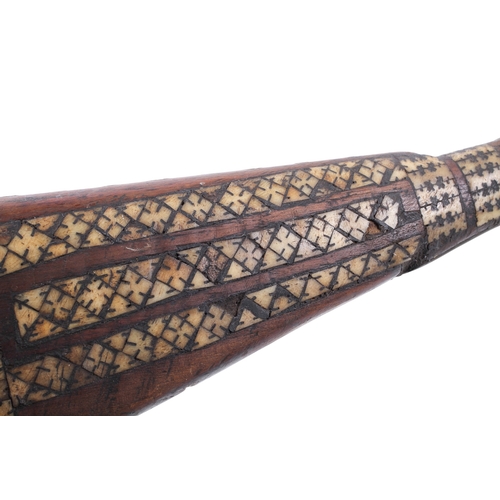 8 - An originally Enfield musket later worked inlaid with Middle Eastern bone decoration circa 1865, wou... 