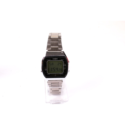 391 - Two Casio stainless steel digital wristwatches. Comprising a 103/A201 'Blue Thunder' (no LCD bleed),... 