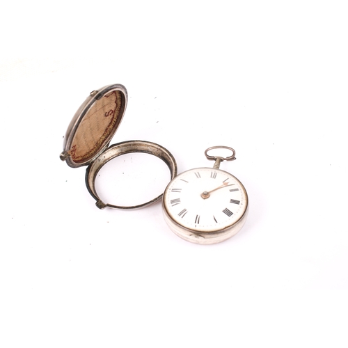 409 - Three Victorian and later silver and silver plated pocket watches. All having white enamel dial and ... 