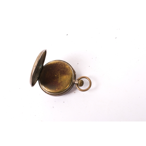409 - Three Victorian and later silver and silver plated pocket watches. All having white enamel dial and ... 