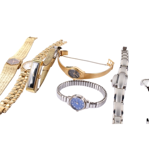 429 - A collection of wristwatches. Including a lady's Sekonda with a blue dial and Arabic numerals, a box... 