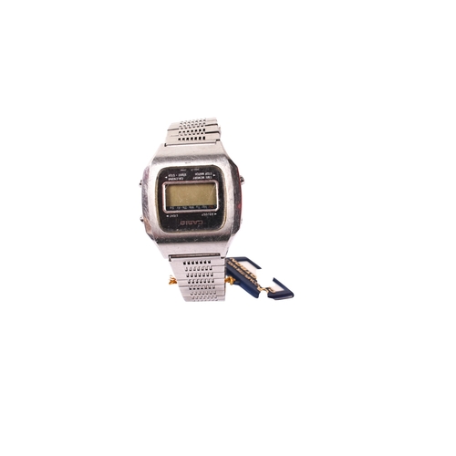 391 - Two Casio stainless steel digital wristwatches. Comprising a 103/A201 'Blue Thunder' (no LCD bleed),... 