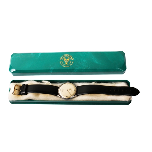 397 - A gentleman's Universal Geneve wristwatch. The dial having Arabic numerals and a subsidiary seconds ... 