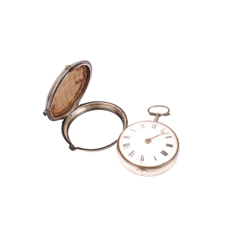 409 - Three Victorian and later silver and silver plated pocket watches. All having white enamel dial and ... 