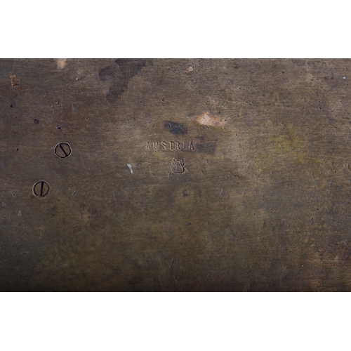 506 - A Bergman Austrian cold painted bronze figural group. Modelled as three figures rolling dice, seated... 